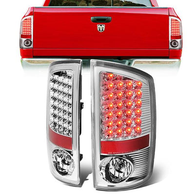 Full LED Tail Lights (Chrome) <br>07-09 Dodge Ram 1500 2500 3500