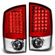 D-Motoring - Tail lights - LED - Chrome Housing - Red Lens - Plug-n-Play - Pair - Dodge Ram 1500 / 2500 / 3500 - 1