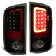 D-Motoring - Tail lights - 3D LED Red Bar - Black Housing - Smoked Lens - Plug-n-Play - Pair - Dodge Ram 1500 / 2500 / 3500 - 1