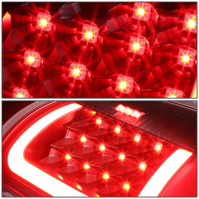 D-Motoring - Tail lights - 3D LED Red Bar - Black Housing - Smoked Lens - Plug-n-Play - Pair - Dodge Ram 1500 / 2500 / 3500 - 3