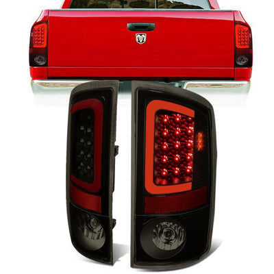LED Red C-Bar Tail Lights(Tinted)<br>07-09 Dodge Ram 1500 2500 3500