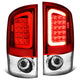D-Motoring - Tail lights - 3D LED Red Bar - Chrome Housing - Red Lens - Plug-n-Play - Pair - Dodge Ram 1500 / 2500 / 3500 - 1