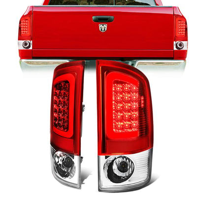 LED Red C-Bar Tail Lights(Red)<br>07-09 Dodge Ram 1500 2500 3500