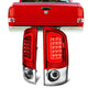 LED Red C-Bar Tail Lights(Red)<br>07-09 Dodge Ram 1500 2500 3500