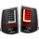 D-Motoring - Tail lights - 3D LED L-Bar - Black Housing - Clear lens - Plug-n-Play - Pair - Dodge Ram 1500 / 2500 / 3500 - 1