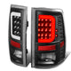 D-Motoring - Tail lights - C-Shape 3D LED - Black Housing - Clear lens - Plug-n-Play - Pair - Dodge Ram 1500 / 2500 / 3500 - 1