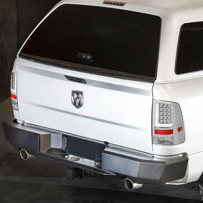 D-Motoring - Tail lights - 3D LED L-Bar - Chrome Housing - Clear Lens - Plug-n-Play - Pair - Dodge Ram 1500 / 2500 / 3500 - 7