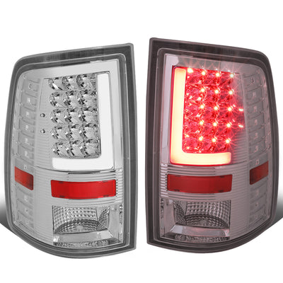 3D LED L-Bar Tail Lights(Chrome)<br>09-17 Dodge Ram 1500 2500 3500