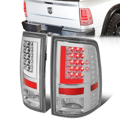 3D LED L-Bar Tail Lights(Chrome)<br>09-17 Dodge Ram 1500 2500 3500