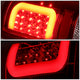 D-Motoring - Tail lights - C-Shape 3D LED - Chrome Housing - Red Lens - Plug-n-Play - Pair - Dodge Ram 1500 / 2500 / 3500 - 3