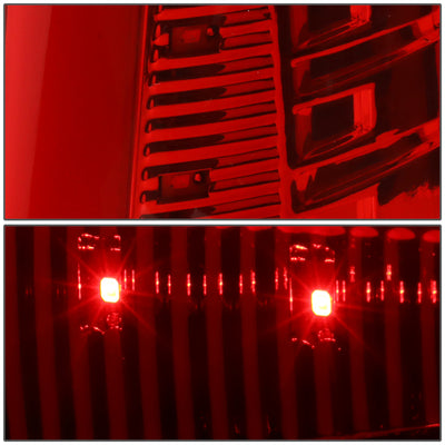 D-Motoring - Tail lights - C-Shape 3D LED - Chrome Housing - Red Lens - Plug-n-Play - Pair - Dodge Ram 1500 / 2500 / 3500 - 5