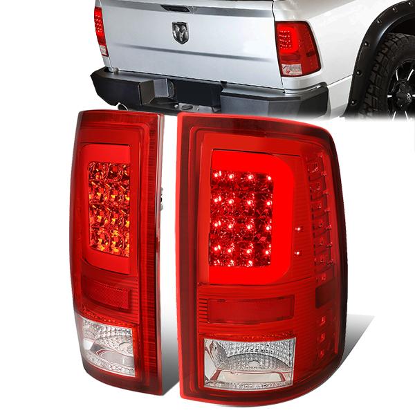 3D LED C-Bar Tail Lights(Red)<br>09-17 Dodge Ram 1500 2500 3500