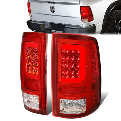 3D LED C-Bar Tail Lights(Red)<br>09-17 Dodge Ram 1500 2500 3500