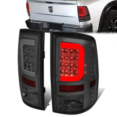 3D LED C-Bar Tail Lights(Smoked)<br>09-17 Dodge Ram 1500 2500 3500
