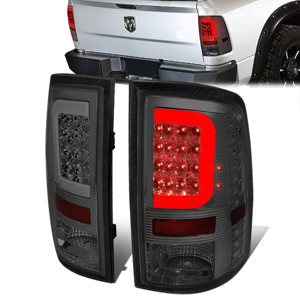 3D LED C-Bar Tail Lights(Smoked)<br>09-17 Dodge Ram 1500 2500 3500