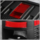 D-Motoring - Tail lights - LED - Black Housing - Clear Lens - Plug-n-Play - Pair - Dodge Ram 1500 / 2500 / 3500 - 4