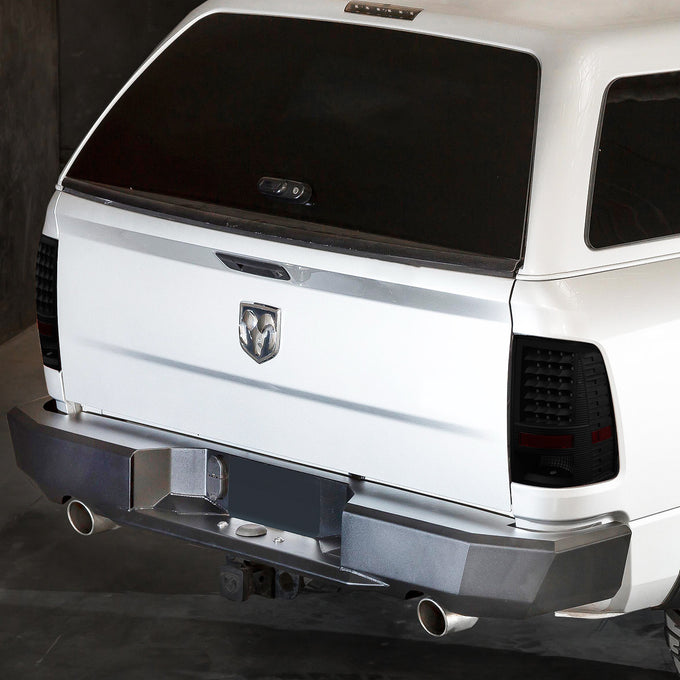 D-Motoring - Tail lights - LED - Black Housing - Smoked Lens - Plug-n-Play - Pair - Dodge Ram 1500 / 2500 / 3500 - 7