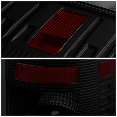 D-Motoring - Tail lights - LED - Black Housing - Smoked Lens - Plug-n-Play - Pair - Dodge Ram 1500 / 2500 / 3500 - 4