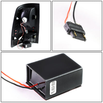 D-Motoring - Tail lights - LED - Black Housing - Smoked Lens - Plug-n-Play - Pair - Dodge Ram 1500 / 2500 / 3500 - 6