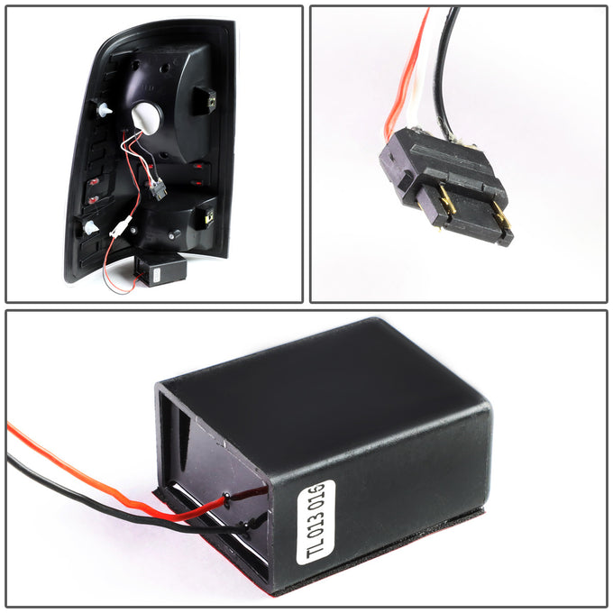 D-Motoring - Tail lights - LED - Black Housing - Smoked Lens - Plug-n-Play - Pair - Dodge Ram 1500 / 2500 / 3500 - 6