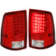 D-Motoring - Tail lights - LED - Chrome Housing - Red Lens - Plug-n-Play - Pair - Dodge Ram 1500 / 2500 / 3500 - 1
