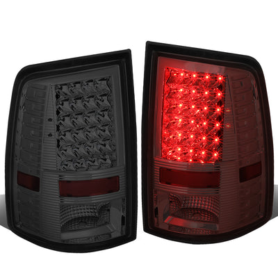 D-Motoring - Tail lights - LED - Chrome Housing - Smoked Lens - Plug-n-Play - Pair - Dodge Ram 1500 / 2500 / 3500 - 1