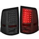 D-Motoring - Tail lights - LED - Chrome Housing - Smoked Lens - Plug-n-Play - Pair - Dodge Ram 1500 / 2500 / 3500 - 1