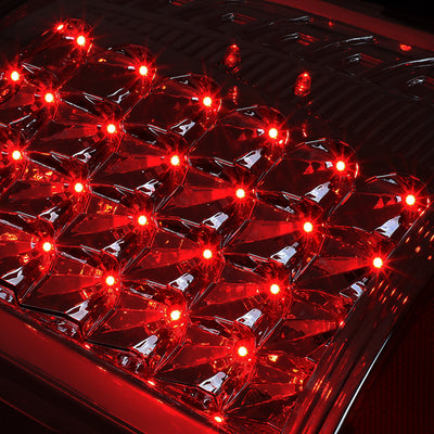 D-Motoring - Tail lights - LED - Chrome Housing - Smoked Lens - Plug-n-Play - Pair - Dodge Ram 1500 / 2500 / 3500 - 3
