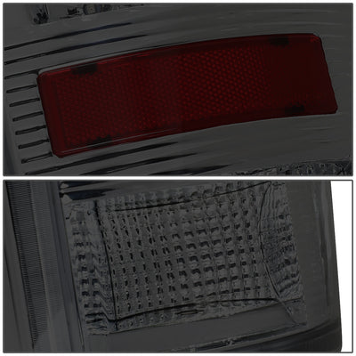 D-Motoring - Tail lights - LED - Chrome Housing - Smoked Lens - Plug-n-Play - Pair - Dodge Ram 1500 / 2500 / 3500 - 4