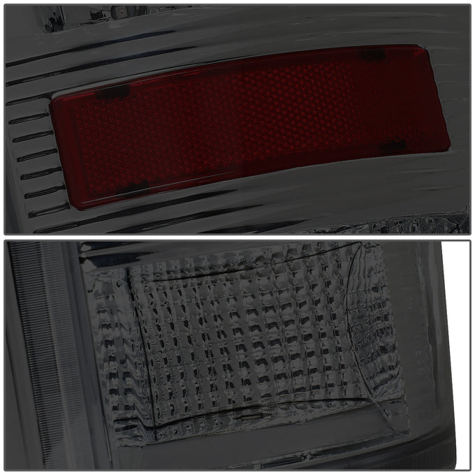 D-Motoring - Tail lights - LED - Chrome Housing - Smoked Lens - Plug-n-Play - Pair - Dodge Ram 1500 / 2500 / 3500 - 4