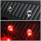 D-Motoring - Tail lights - Red LED L-Bar - Black Housing - Clear lens - Plug-n-Play - Pair - Dodge Ram 1500 / 2500 / 3500 - 5