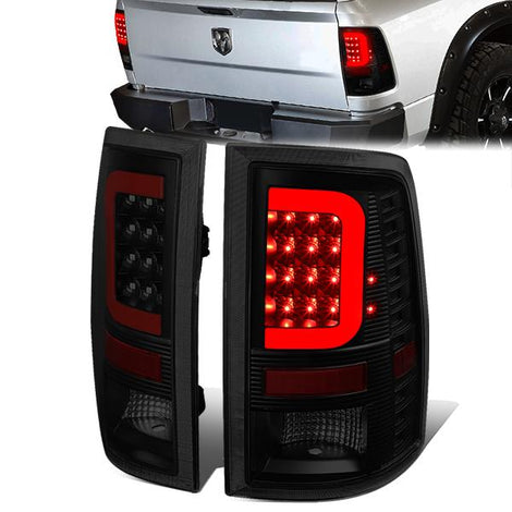 LED Red L-Bar Tail Lights(Tinted)<br>07-09 Dodge Ram 1500 2500 3500