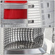 D-Motoring - Tail lights - Red C-Shape 3D LED - Chrome Housing - Clear Lens - Plug-n-Play - Pair - Dodge Ram 1500 / 2500 / 3500 - 4