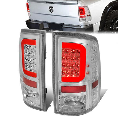 LED Red C-Bar Tail Lights(Clear)<br>07-09 Dodge Ram 1500 2500 3500