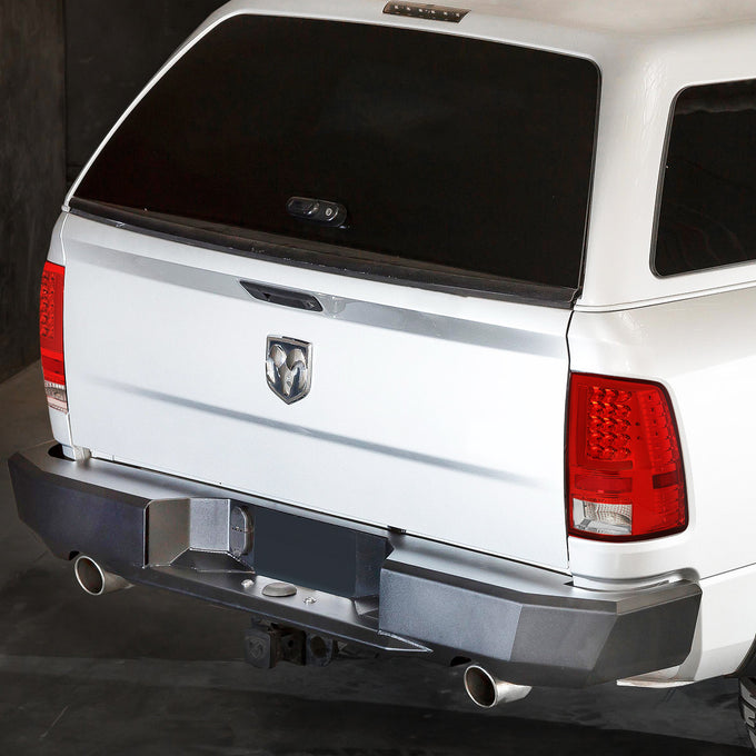 D-Motoring - Tail lights - Red LED L-Bar - Chrome Housing - Red Lens - Plug-n-Play - Pair - Dodge Ram 1500 / 2500 / 3500 - 7