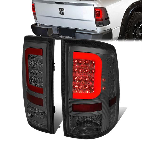 LED Red C-Bar Tail Lights(Smoked)<br>07-09 Dodge Ram 1500 2500 3500