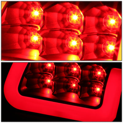 D-Motoring - Tail lights - 3D LED C-Bar - Black Housing - Smoked Lens - Plug-n-Play - Pair - Dodge RAM 1500 / 2500 / 3500 - 3