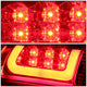 D-Motoring - Tail lights - 3D LED C-Bar - Chrome Housing - Red Lens - Plug-n-Play - Pair - Dodge RAM 1500 / 2500 / 3500 - 3