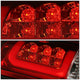 D-Motoring - Tail lights - 3D LED C-Bar - Chrome Housing - Red Lens - Plug-n-Play - Pair - Dodge RAM 1500 / 2500 / 3500 - 4