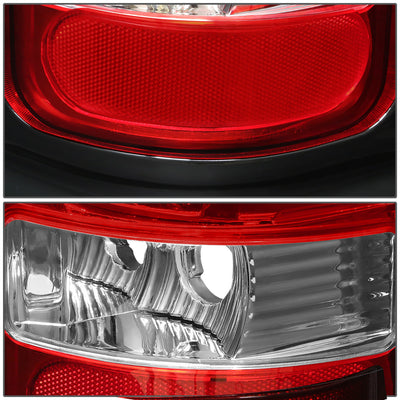 D-Motoring - Tail lights - 3D LED C-Bar - Chrome Housing - Red Lens - Plug-n-Play - Pair - Dodge RAM 1500 / 2500 / 3500 - 5