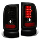 D-Motoring - Tail lights - LED - Black Housing - Smoked Lens - Plug-n-Play - Pair - Dodge RAM 1500 / 2500 / 3500 - 1
