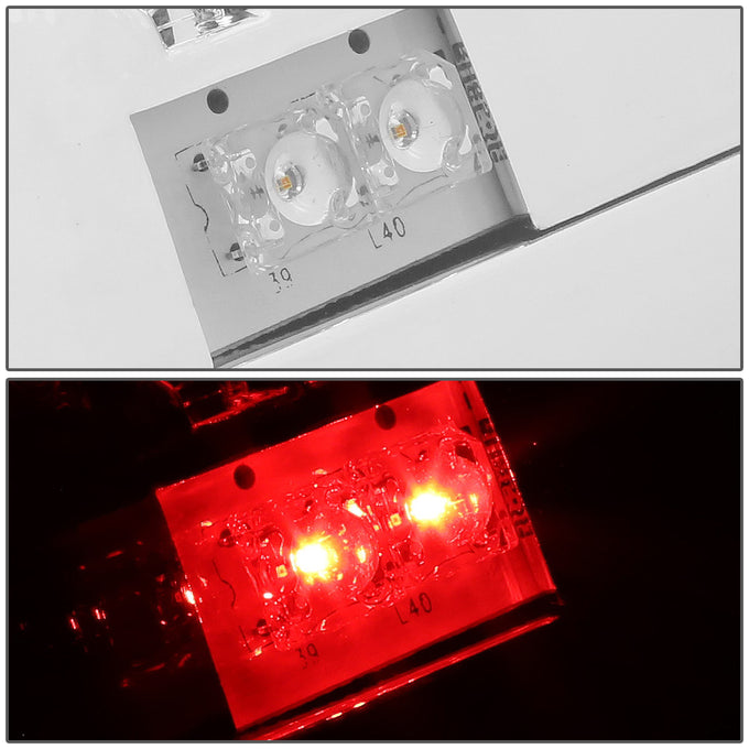 D-Motoring - Tail lights - LED - Chrome Housing - Clear Lens - Plug-n-Play - Pair - Dodge RAM 1500 / 2500 / 3500 - 5
