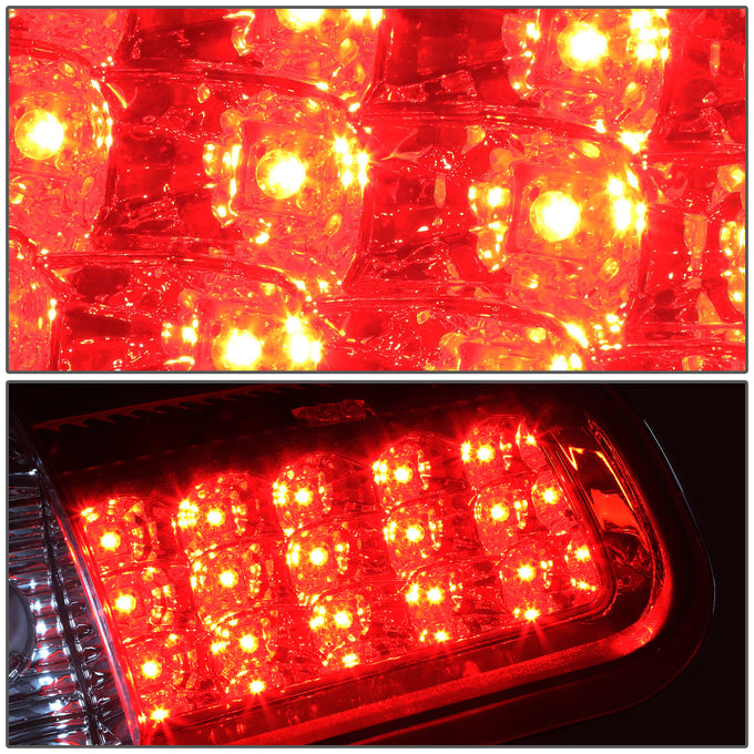 D-Motoring - Tail lights - LED - Chrome Housing - Red Lens - Plug-n-Play - Pair - Dodge RAM 1500 / 2500 / 3500 - 3