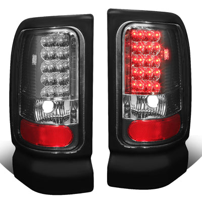 D-Motoring - Tail lights - LED - Chrome Housing - Smoked Lens - Plug-n-Play - Pair - Dodge RAM 1500 / 2500 / 3500 - 1
