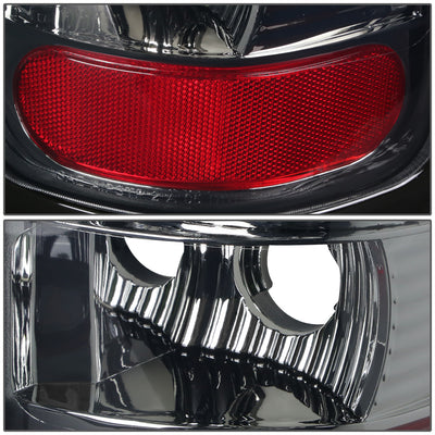 D-Motoring - Tail lights - LED - Chrome Housing - Smoked Lens - Plug-n-Play - Pair - Dodge RAM 1500 / 2500 / 3500 - 4