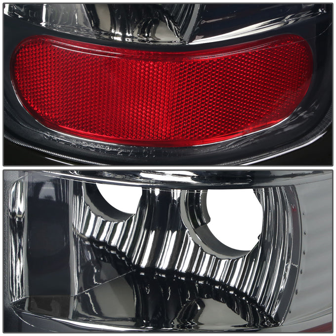 D-Motoring - Tail lights - LED - Chrome Housing - Smoked Lens - Plug-n-Play - Pair - Dodge RAM 1500 / 2500 / 3500 - 4
