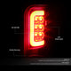 D-Motoring - Tail lights - 3D LED Red C-Bar - Black Housing - Smoked Lens - Plug-n-Play - Pair - Dodge RAM 1500 / 2500 / 3500 - 2