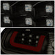 D-Motoring - Tail lights - 3D LED Red C-Bar - Black Housing - Smoked Lens - Plug-n-Play - Pair - Dodge RAM 1500 / 2500 / 3500 - 4