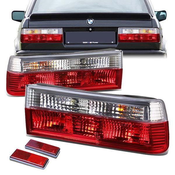 Brake Tail Lights (Clear) <br>84-91 BMW E30, 318i, 325e, 325i, M3