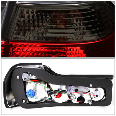 D-Motoring - Tail lights - Chrome Housing - Red Smoked Lens - Plug-n-Play - Pair - BMW 735I / 740I / 740IL / 750IL - 3